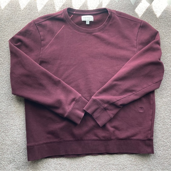 Club Monaco burgundy Crewneck sweatshirt - Picture 1 of 4